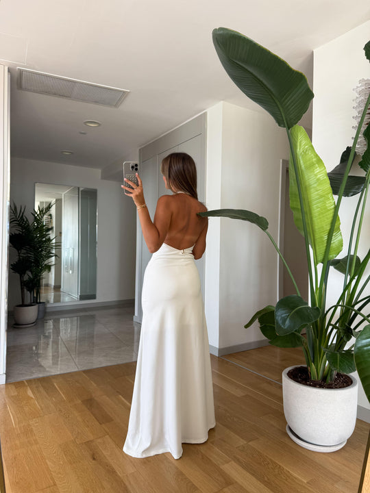 Devon Cupro midi dress
